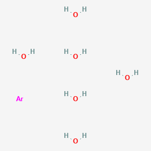 molecular formula ArH12O6 B14266141 Argon;hexahydrate CAS No. 189382-61-4