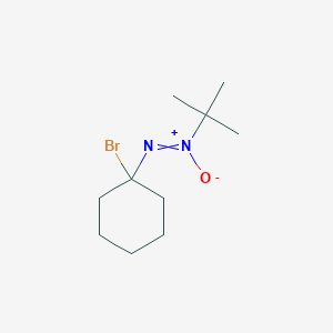 molecular formula C10H19BrN2O B14266166 1-Bromo-1-(tert-butyl-ONN-azoxy)cyclohexane CAS No. 165684-15-1