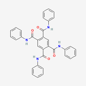 molecular formula C34H26N4O4 B14266189 N~1~,N~2~,N~4~,N~5~-Tetraphenylbenzene-1,2,4,5-tetracarboxamide CAS No. 137707-32-5