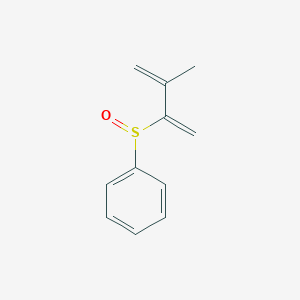 molecular formula C11H12OS B14266195 Benzene, [(2-methyl-1-methylene-2-propenyl)sulfinyl]- CAS No. 158750-17-5