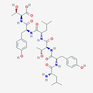 molecular formula C38H56N6O11 B14266202 L-Leucyl-L-tyrosyl-L-threonyl-L-leucyl-L-tyrosyl-L-threonine CAS No. 172482-96-1