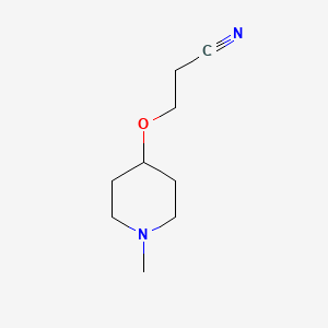 3-[(1-Methylpiperidin-4-yl)oxy]propanenitrile