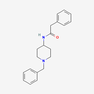 molecular formula C20H24N2O B14266258 N-(1-benzylpiperidin-4-yl)-2-phenylacetamide CAS No. 132862-06-7