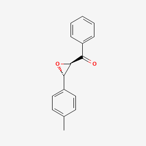 molecular formula C16H14O2 B14266274 [(2R,3R)-3-(4-methylphenyl)oxiran-2-yl]-phenylmethanone 