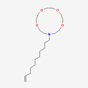 molecular formula C21H41NO4 B14266292 13-(Undec-10-EN-1-YL)-1,4,7,10-tetraoxa-13-azacyclopentadecane CAS No. 140846-79-3