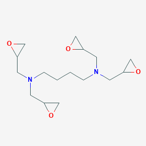 molecular formula C16H28N2O4 B14266316 N~1~,N~1~,N~4~,N~4~-Tetrakis[(oxiran-2-yl)methyl]butane-1,4-diamine CAS No. 185812-85-5