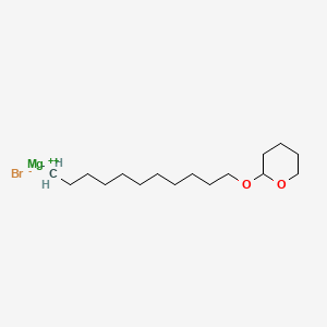 molecular formula C16H31BrMgO2 B14266349 magnesium;2-undecoxyoxane;bromide CAS No. 138743-33-6