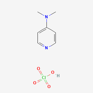 molecular formula C7H11ClN2O4 B14266357 N,N-dimethylpyridin-4-amine;perchloric acid CAS No. 137958-44-2