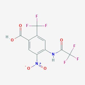 molecular formula C10H4F6N2O5 B1426644 5-硝基-4-(2,2,2-三氟乙酰胺基)-2-(三氟甲基)苯甲酸 CAS No. 1309602-22-9