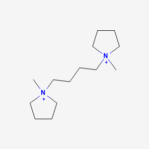 molecular formula C14H30N2+2 B14266443 Pyrrolidinium, 1,1'-(1,4-butanediyl)bis[1-methyl- CAS No. 140681-31-8