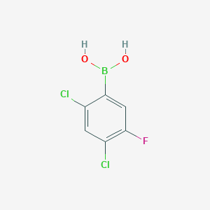 molecular formula C6H4BCl2FO2 B1426645 2,4-二氯-5-氟苯硼酸 CAS No. 1417914-09-0
