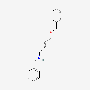 molecular formula C18H21NO B14266460 N-Benzyl-4-(benzyloxy)but-2-en-1-amine CAS No. 184228-84-0