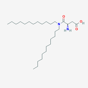 molecular formula C28H56N2O3 B14266470 N,N-Didodecyl-L-alpha-asparagine CAS No. 189250-86-0