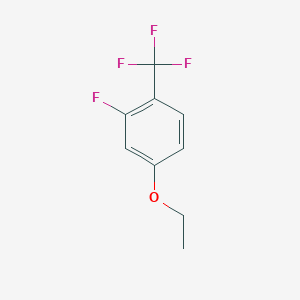 molecular formula C9H8F4O B1426651 4-乙氧基-2-氟苯三氟甲基 CAS No. 1233541-64-4