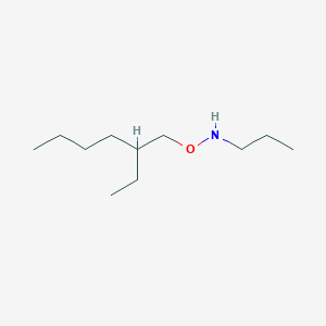 molecular formula C11H25NO B14266519 N-[(2-Ethylhexyl)oxy]propan-1-amine CAS No. 138324-61-5