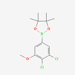 B1426653 3,4-Dichloro-5-methoxyphenylphenylboronic acid, pinacol ester CAS No. 1701449-89-9
