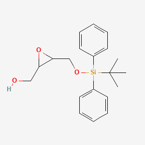 molecular formula C20H26O3Si B14266562 Oxiranemethanol, 3-[[[(1,1-dimethylethyl)diphenylsilyl]oxy]methyl]- CAS No. 136316-22-8