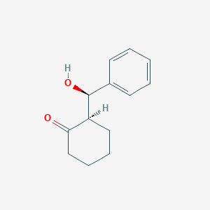 molecular formula C13H16O2 B14266572 (2R)-2-[(R)-hydroxy(phenyl)methyl]cyclohexan-1-one CAS No. 174173-20-7