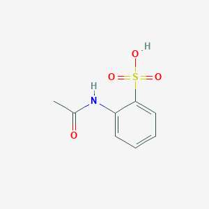 molecular formula C8H9NO4S B14266576 Benzenesulfonic acid, (acetylamino)- CAS No. 138721-63-8