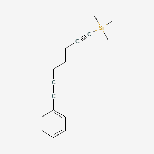 molecular formula C16H20Si B14266659 Trimethyl(7-phenylhepta-1,6-diyn-1-YL)silane CAS No. 138308-95-9