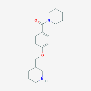 1-[4-(Piperidin-3-ylmethoxy)benzoyl]piperidine hydrochloride