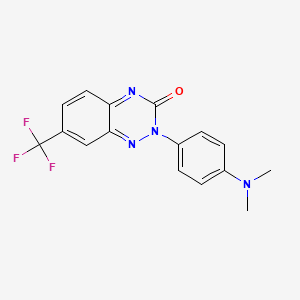 2-[4-(Dimethylamino)phenyl]-7-(trifluoromethyl)-1,2,4-benzotriazin-3(2H)-one