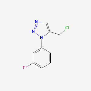 5-(chloromethyl)-1-(3-fluorophenyl)-1H-1,2,3-triazole