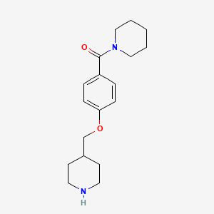 1-[4-(Piperidin-4-ylmethoxy)benzoyl]piperidine hydrochloride