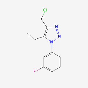 4-(chloromethyl)-5-ethyl-1-(3-fluorophenyl)-1H-1,2,3-triazole