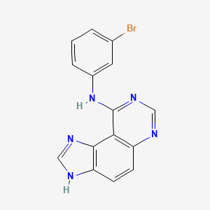 molecular formula C15H10BrN5 B14266815 N-(3-bromophenyl)-3H-imidazo[4,5-f]quinazolin-9-amine CAS No. 171179-38-7