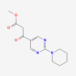 Methyl 3-oxo-3-(2-piperidin-1-ylpyrimidin-5-yl)propanoate