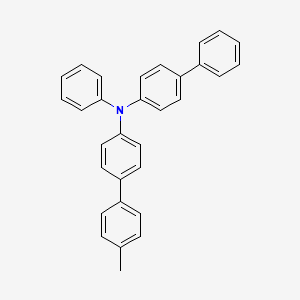 molecular formula C31H25N B14266870 N-([1,1'-Biphenyl]-4-yl)-4'-methyl-N-phenyl[1,1'-biphenyl]-4-amine CAS No. 134305-42-3