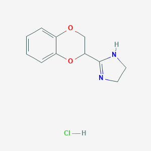 molecular formula C11H13ClN2O2 B142669 Idazoxan hydrochloride CAS No. 79944-56-2