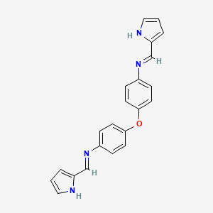 molecular formula C22H18N4O B14266911 4,4'-Oxybis{N-[(2H-pyrrol-2-ylidene)methyl]aniline} CAS No. 203940-06-1