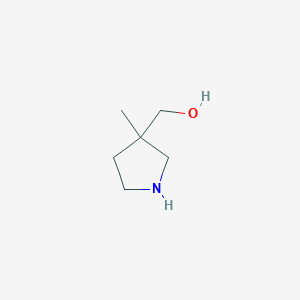 molecular formula C6H13NO B1426692 (3-Methylpyrrolidin-3-yl)methanol CAS No. 1354893-12-1
