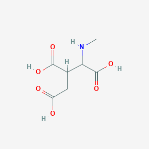 molecular formula C7H11NO6 B14266946 1-(Methylamino)propane-1,2,3-tricarboxylic acid CAS No. 185306-35-8
