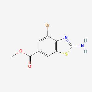 Methyl 2-amino-4-bromobenzo[d]thiazole-6-carboxylate