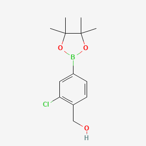 (2-Chloro-4-(4,4,5,5-tetramethyl-1,3,2-dioxaborolan-2-yl)phenyl)methanol