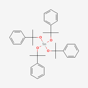 molecular formula C36H44O4Sn B14266990 Tetrakis[(2-phenylpropan-2-yl)oxy]stannane CAS No. 138694-78-7