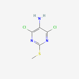 4,6-Dichloro-2-(methylthio)-5-pyrimidineamine