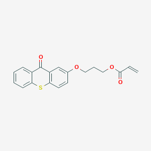 molecular formula C19H16O4S B14267003 3-[(9-Oxo-9H-thioxanthen-2-YL)oxy]propyl prop-2-enoate CAS No. 189892-63-5