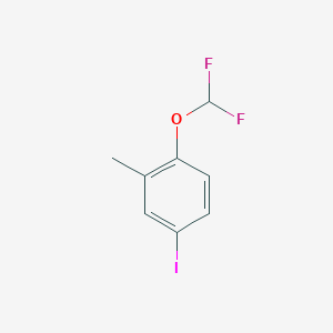 molecular formula C8H7F2IO B1426703 1-(Difluoromethoxy)-4-iodo-2-methylbenzene CAS No. 1062613-63-1
