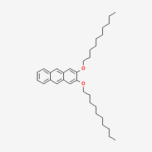 molecular formula C34H50O2 B14267075 Anthracene, 2,3-bis(decyloxy)- CAS No. 134589-26-7