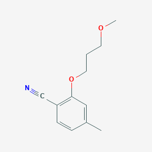 molecular formula C12H15NO2 B1426710 2-(3-Methoxypropoxy)-4-methylbenzonitrile CAS No. 1250664-52-8