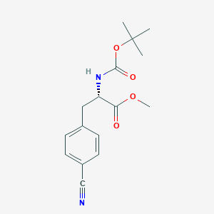 (S)-Methyl 2-((tert-butoxycarbonyl)amino)-3-(4-cyanophenyl)propanoate