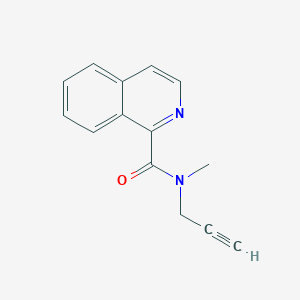 molecular formula C14H12N2O B14267125 N-Methyl-N-(prop-2-yn-1-yl)isoquinoline-1-carboxamide CAS No. 138202-71-8