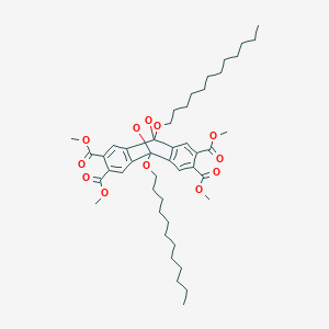 molecular formula C46H66O12 B14267178 Tetramethyl 1,8-didodecoxy-15,16-dioxatetracyclo[6.6.2.02,7.09,14]hexadeca-2(7),3,5,9(14),10,12-hexaene-4,5,11,12-tetracarboxylate CAS No. 164018-89-7