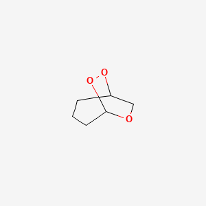 molecular formula C6H10O3 B14267191 6,7,8-Trioxabicyclo[3.2.2]nonane CAS No. 154920-73-7
