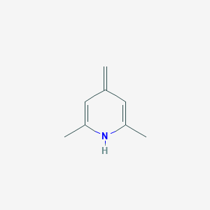 molecular formula C8H11N B142672 Pyridine,1,4-dihydro-2,6-dimethyl-4-methylene-(9ci) CAS No. 144486-71-5