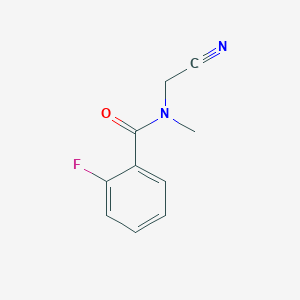 molecular formula C10H9FN2O B14267204 Benzamide, N-(cyanomethyl)-2-fluoro-N-methyl- CAS No. 205309-71-3